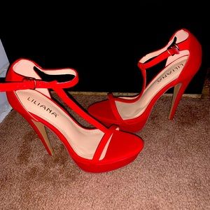 Red Platforms Heels